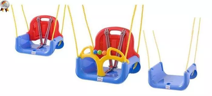 Leagan transformabil 3in1 - Blue Red - BabyGo, [],bestfam.ro