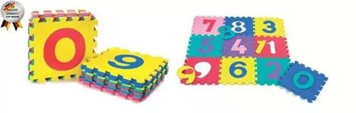 Salteluta de joaca cu cifre - Puzzle 10 piese - BabyGo, [],bestfam.ro