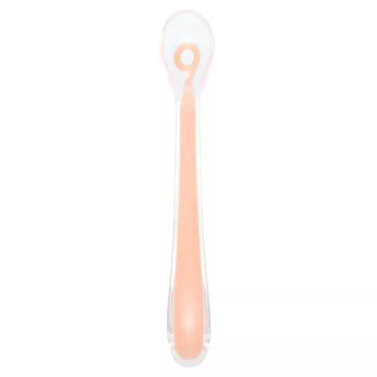 Lingurita de silicon - Peach - Babymoov, [],bestfam.ro