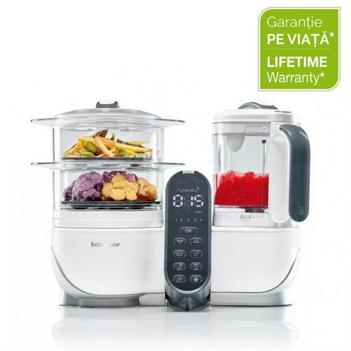 Robot multifunctional 5in1 - Nutribaby (+) Loft White - Babymoov, [],bestfam.ro