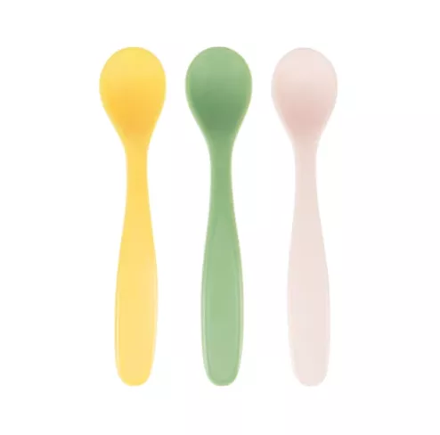 Badabulle - Set de 3 lingurite flexibile, Pastel, [],bestfam.ro
