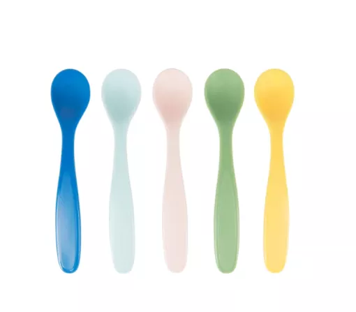Badabulle - Set de 5 lingurite Pastel, [],bestfam.ro