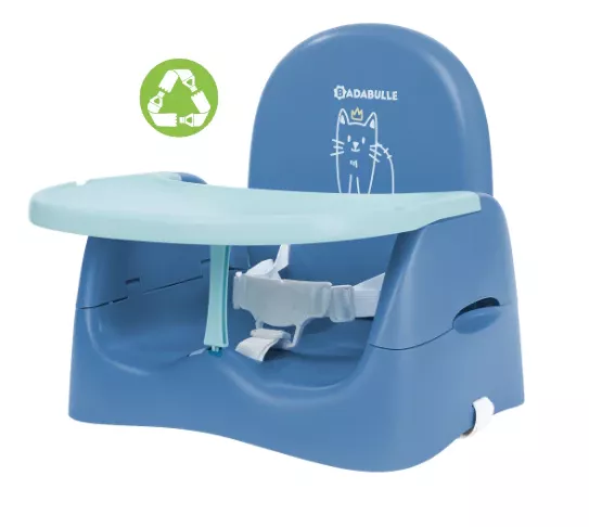 Badabulle- Booster pliabil Nomad Albastru cu Pisicuta, [],bestfam.ro