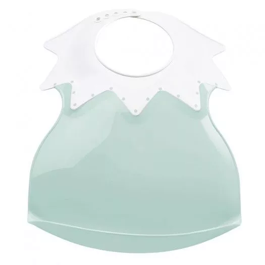 Baveta bebe ultra-soft - ARLEQUIN, Celadon green - Thermobaby, [],bestfam.ro