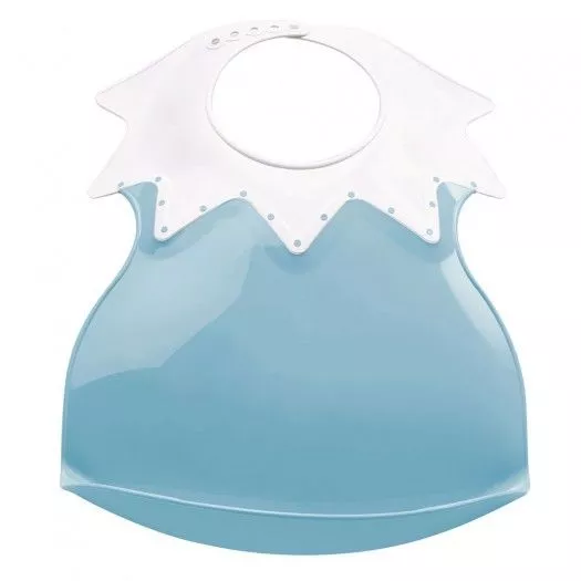 Baveta bebe ultra-soft ARLEQUIN, Myosotis blue - Thermobaby, [],bestfam.ro