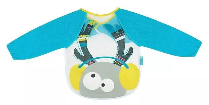 Baveta cu maneci lungi - Blue Deer - Badabulle, [],bestfam.ro