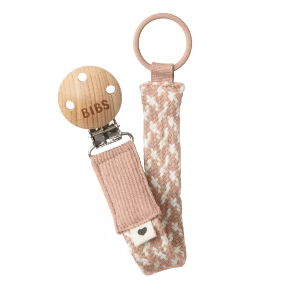 Bibs - Lantisor clip pentru suzeta, Blush/Ivory, [],bestfam.ro