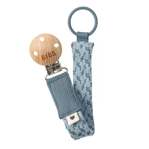 Bibs - Lantisor clip pentru suzeta, Petrol/Baby Blue, [],bestfam.ro