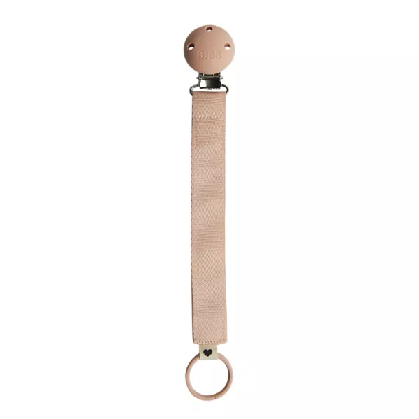 BIBS - Lantisor clip Ribbon pentru suzeta, Blush, [],bestfam.ro