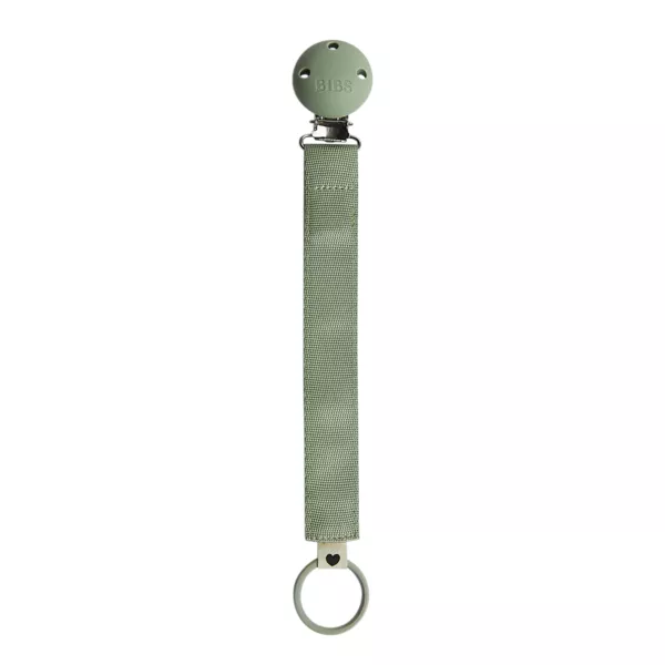 BIBS - Lantisor clip Ribbon pentru suzeta, Sage, [],bestfam.ro