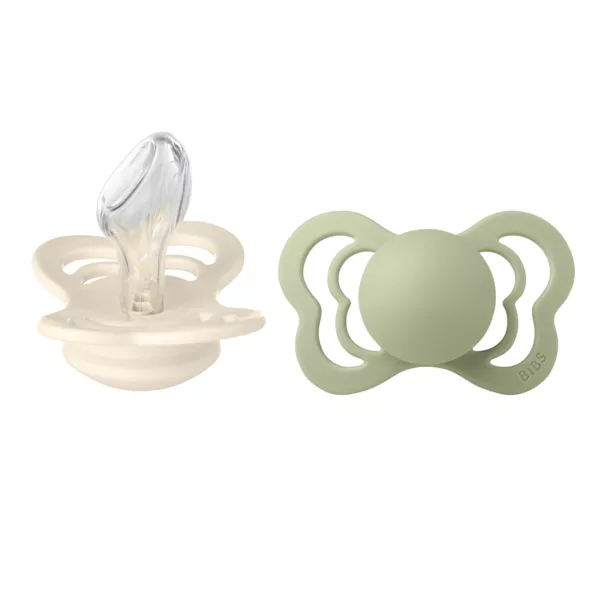 BIBS - Set 2 suzete Couture Silicon, tetina anatomica, 6 luni +, [],bestfam.ro