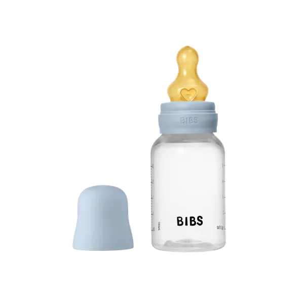 BIBS - Set complet biberon anticolici PP fara BPA, 150 ml, Latex, Baby Blue, [],bestfam.ro