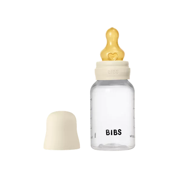 BIBS - Set complet biberon anticolici PP fara BPA, 150 ml, Latex, Ivory, [],bestfam.ro