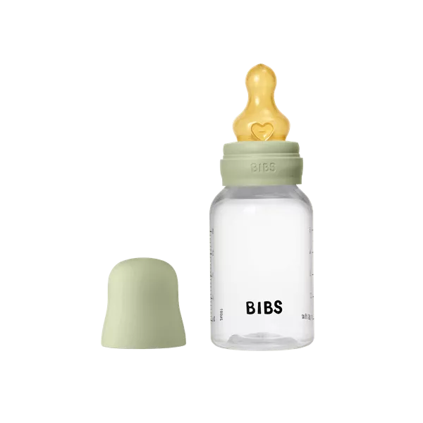 BIBS - Set complet biberon anticolici PP fara BPA, 150 ml, Latex, Sage, [],bestfam.ro