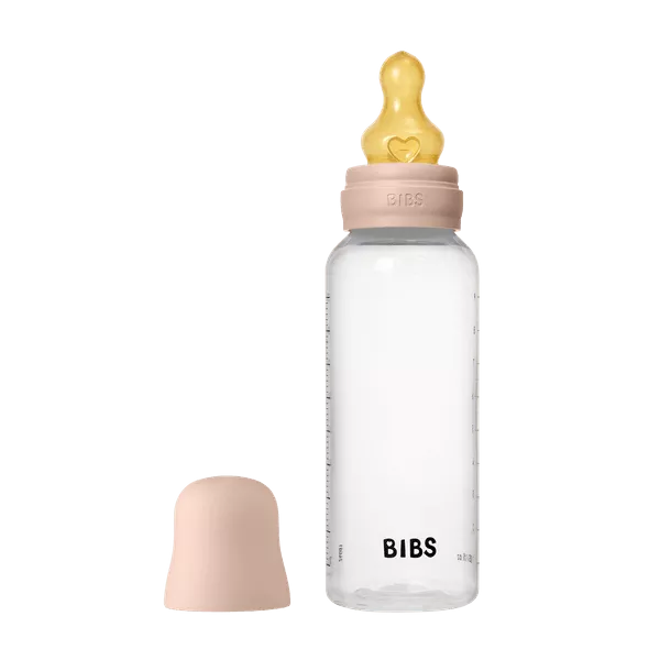BIBS - Set complet biberon anticolici PP fara BPA, 270 ml, Latex, Blush, [],bestfam.ro