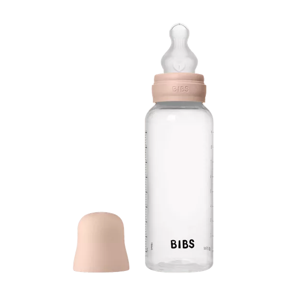 BIBS - Set complet biberon anticolici PP fara BPA, 270 ml, Silicon, Blush, [],bestfam.ro