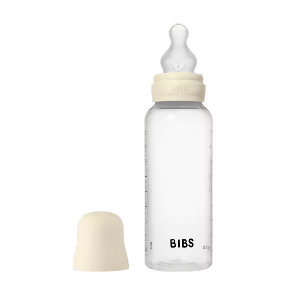 BIBS - Set complet biberon anticolici PP fara BPA, 270 ml, Silicon, Ivory, [],bestfam.ro