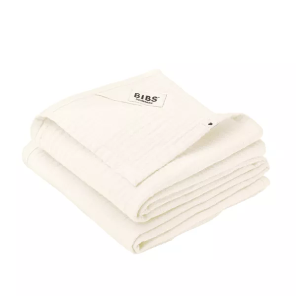 BIBS - Set de 2 museline 70x70 cm, Ivory, [],bestfam.ro