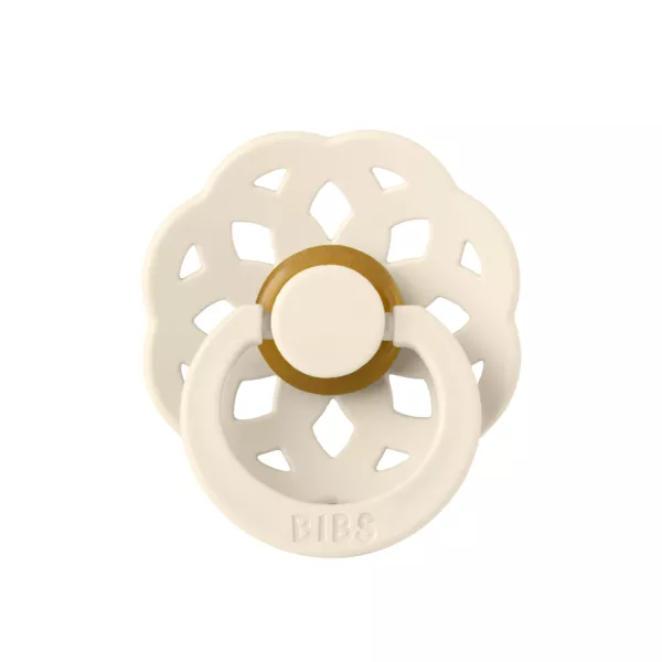 BIBS - Suzeta Boheme Latex, tetina rotunda, 0 luni +-Ivory, [],bestfam.ro
