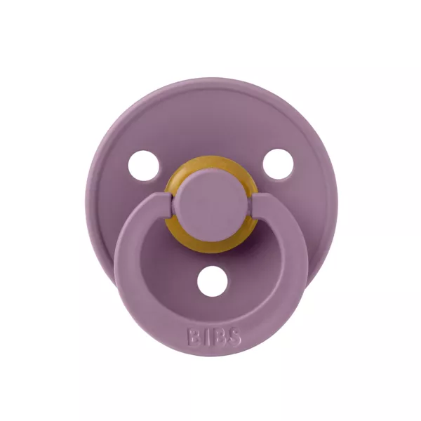 BIBS - Suzeta Colour Latex, tetina rotunda, 0 luni +-Mauve, [],bestfam.ro