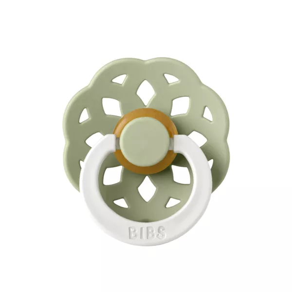 BIBS - Suzeta fosforescenta Boheme GLOW Latex, tetina rotunda, 0 luni +-Sage, [],bestfam.ro