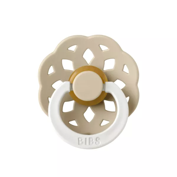 BIBS - Suzeta fosforescenta Boheme GLOW Latex, tetina rotunda, 0 luni +-Vanilla, [],bestfam.ro