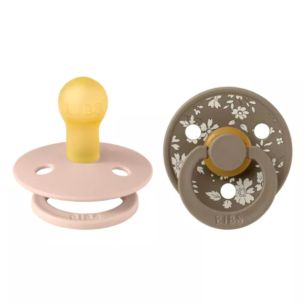 BIBS x LIBERTY - Set 2 suzete Colour Capel Latex, tetina rotunda, 0 luni+, [],bestfam.ro
