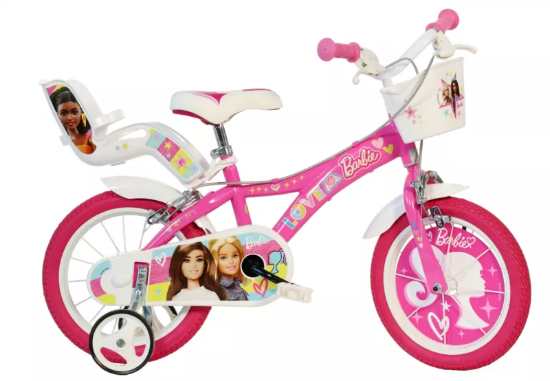 Bicicleta copii 16" - Barbie roz, [],bestfam.ro