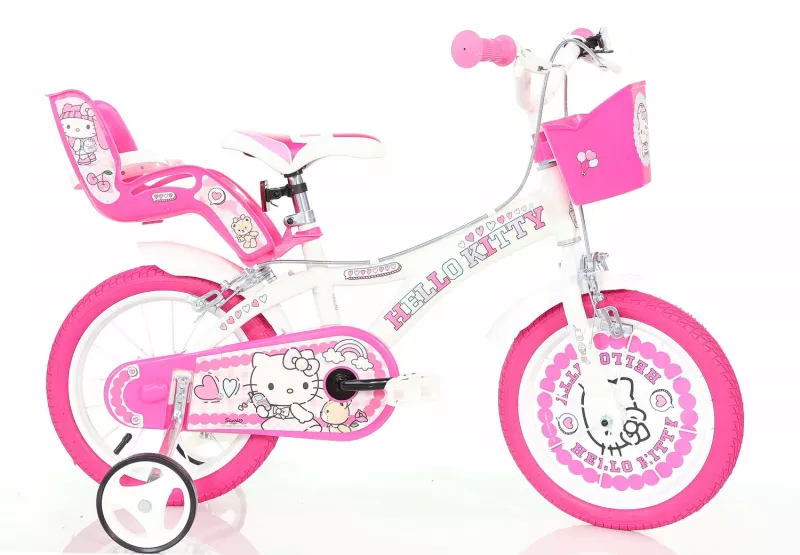 Bicicleta copii 16" - Hello Kitty la plimbare, [],bestfam.ro