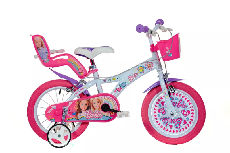 Bicicleta copii 16" - Barbie la plimbare, [],bestfam.ro