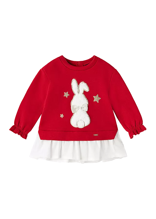 Bluza cu volanas - Iepuras - Mayoral   , [],bestfam.ro