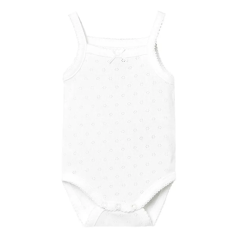 Body clasic cu bretele - Alb - Mayoral, [],bestfam.ro
