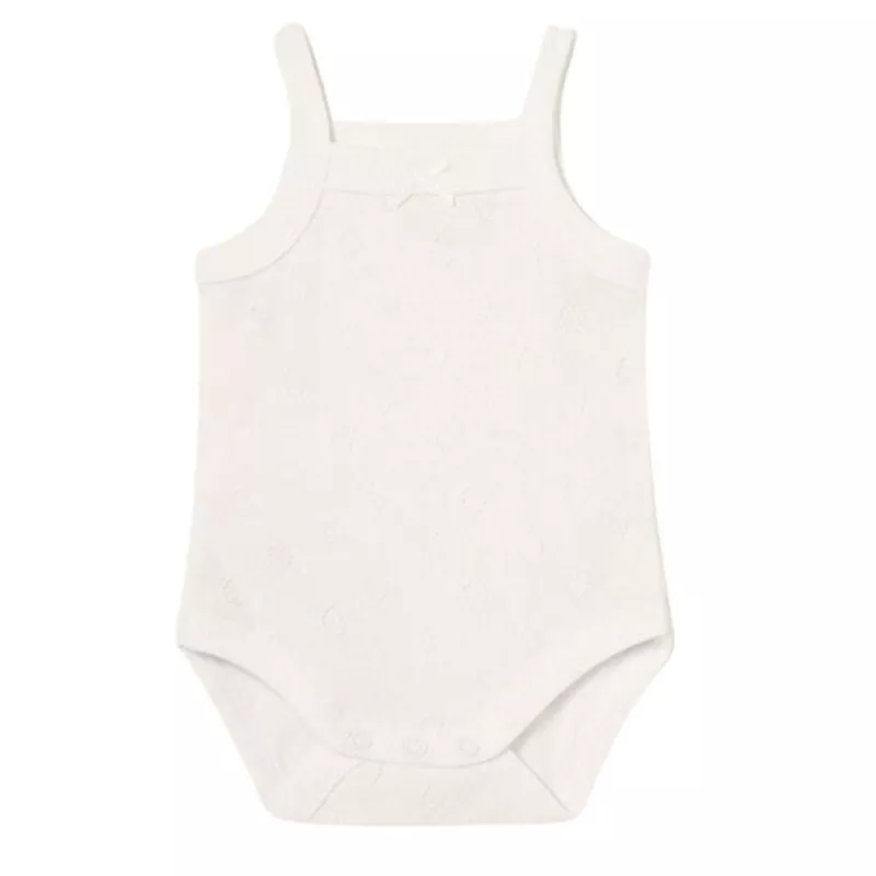 Body cu bretele din bumbac sustenabil pentru nou-nascut - Bej - Mayoral   4-6 luni, [],bestfam.ro
