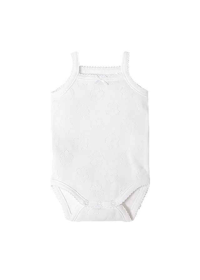 Body cu bretele ECOFRIENDS - Alb - Mayoral 12 luni, [],bestfam.ro