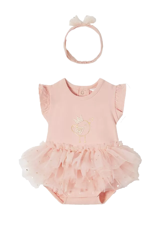 Body cu fustita tul si bentita - Crem - Mayoral , [],bestfam.ro