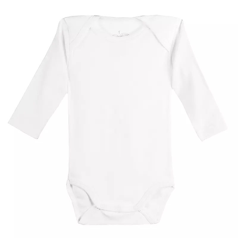 Body cu maneca lunga Alb 12 luni, [],bestfam.ro