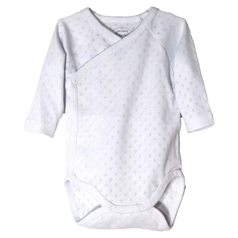 Body cu maneca lunga - Alb, [],bestfam.ro