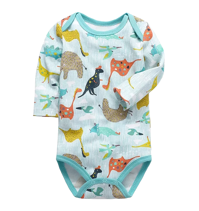 Body cu maneca lunga - Animale preistorice - Easymon 12 luni, [],bestfam.ro