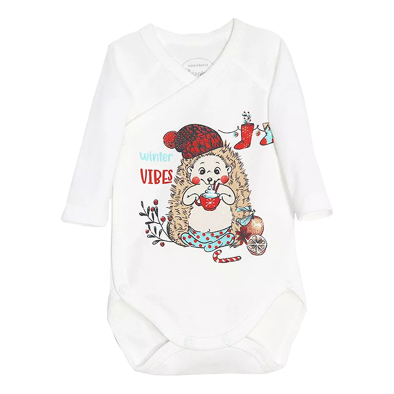 Body cu maneca lunga - Arici 3 luni, [],bestfam.ro