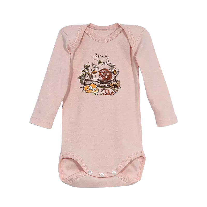 Body cu maneca lunga - corai, [],bestfam.ro