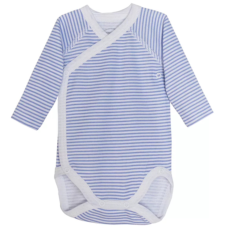 Body cu maneca lunga - Dungi bleu 1 luna, [],bestfam.ro
