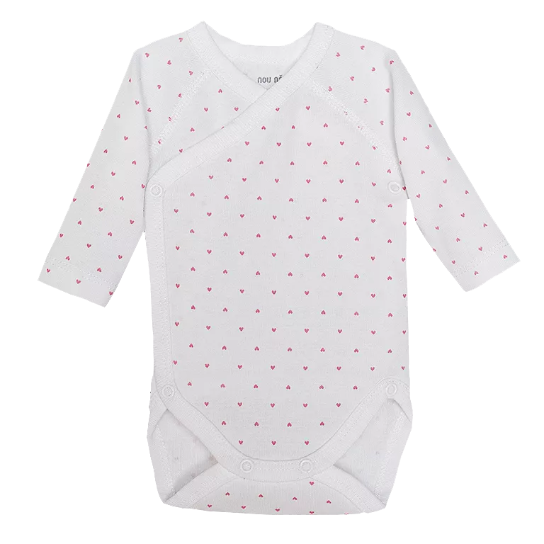 Body cu maneca lunga - Inimioare rosi 12 luni, [],bestfam.ro