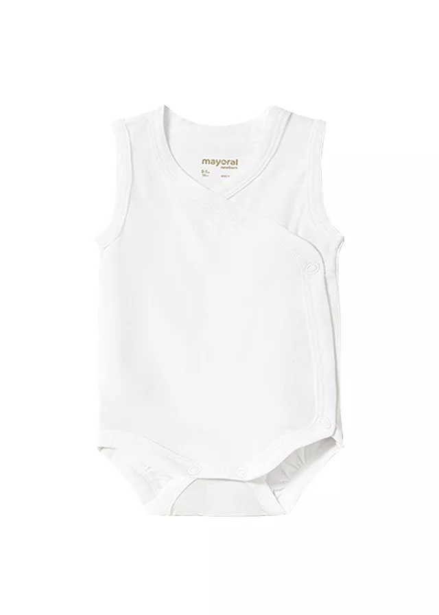Body fara maneci - Alb - Mayoral   6-9 luni, [],bestfam.ro