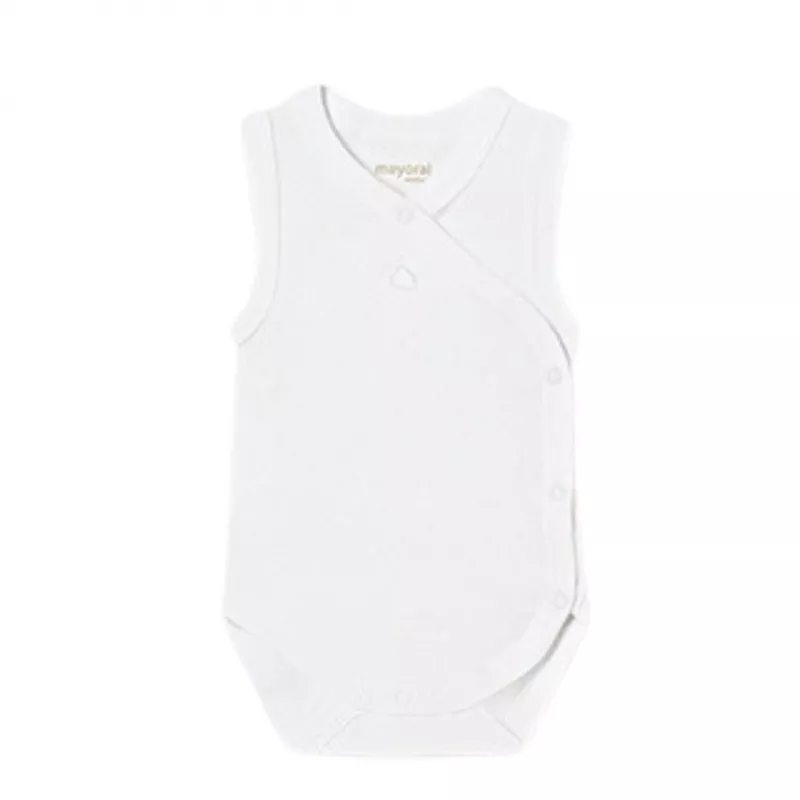 Body fara maneci ECOFRIENDS - Alb - Mayoral   2-4 luni, [],bestfam.ro
