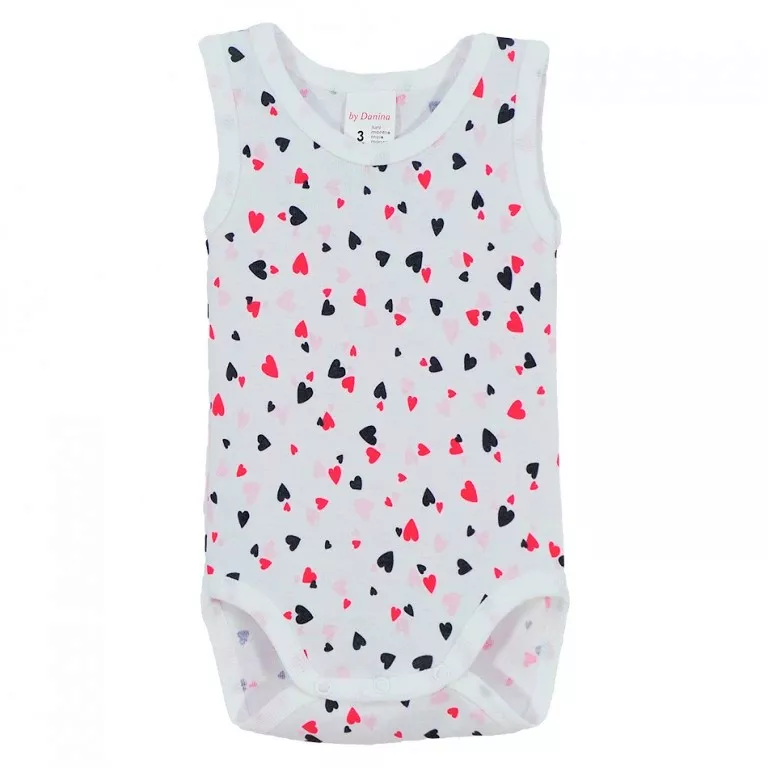Body maiou cu imprimeu - Inimioare 12 luni, [],bestfam.ro