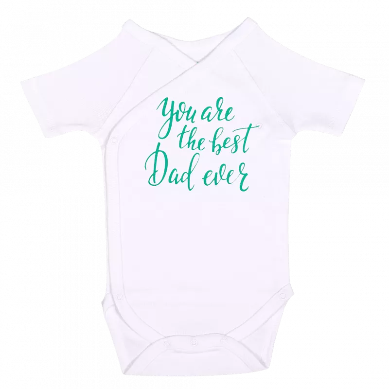 Body maneca scurta - You are the best dad ever - Kara Baby 1-3 luni (56-62cm), [],bestfam.ro