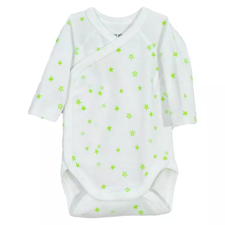 Body cu maneca lunga Stele verzi 6 luni, [],bestfam.ro