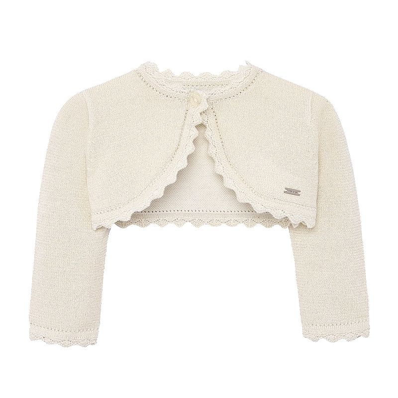 Bolero cu dantela - Bej-auriu - Mayoral, [],bestfam.ro