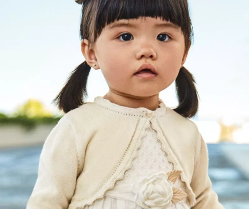Bolero  tricot cu bumbac sustenabil- Bej - Mayoral , [],bestfam.ro