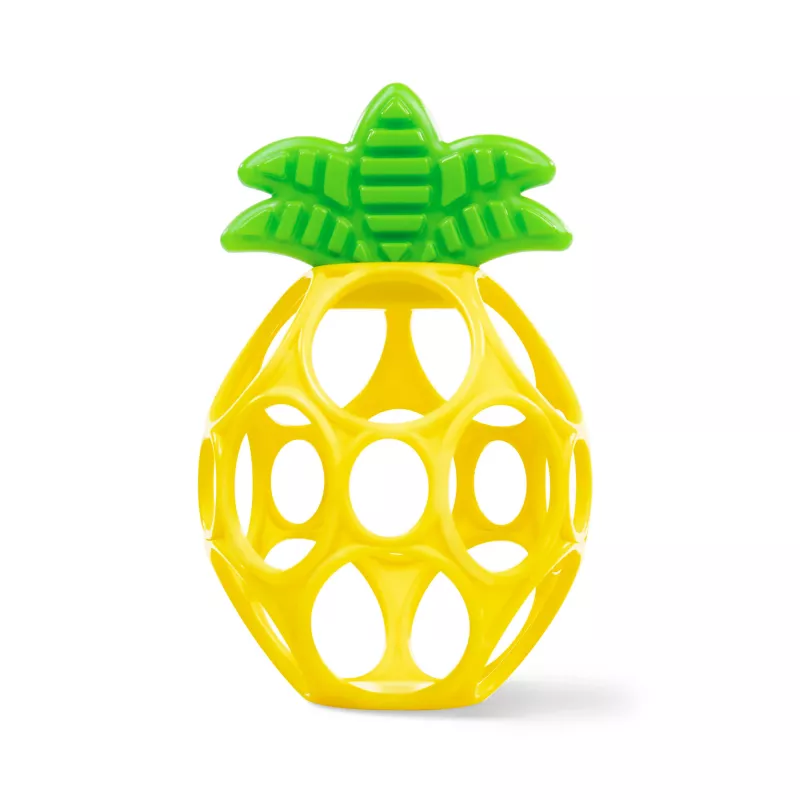 Bright Starts - Jucarie gingivala ananas Hold My Own Easy-Grasp, [],bestfam.ro